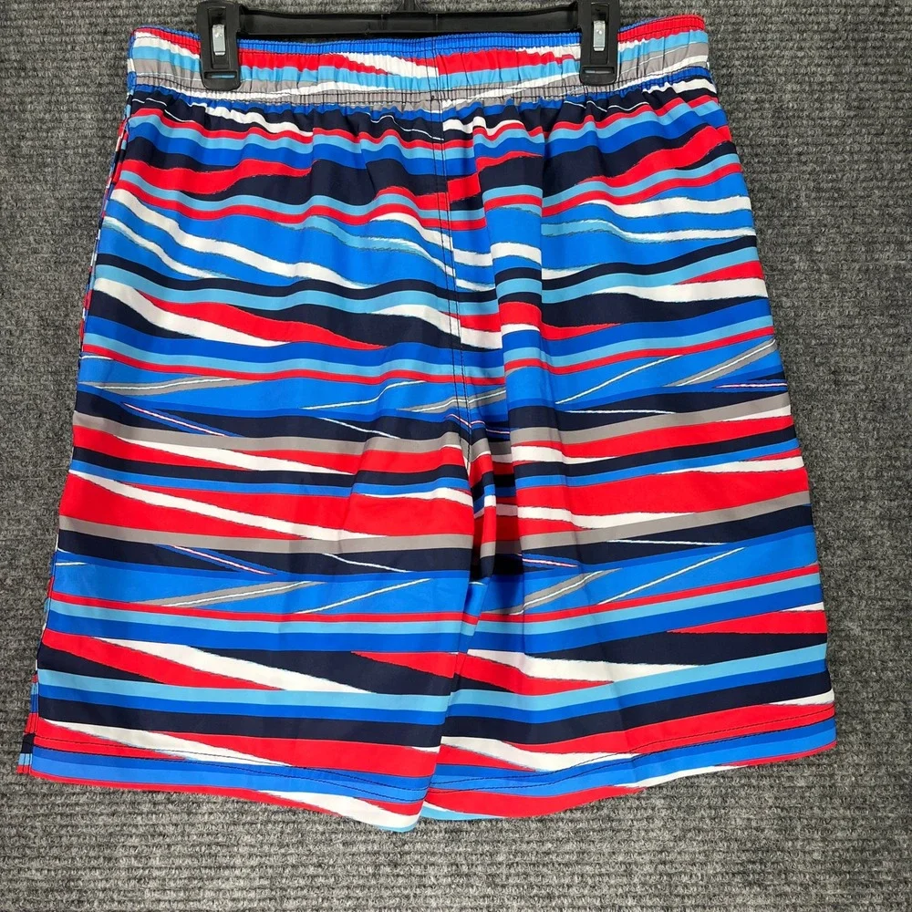 Speedo Shatter Stripe‎ Board Shorts Swim Trunks Striped L Men Beachwear